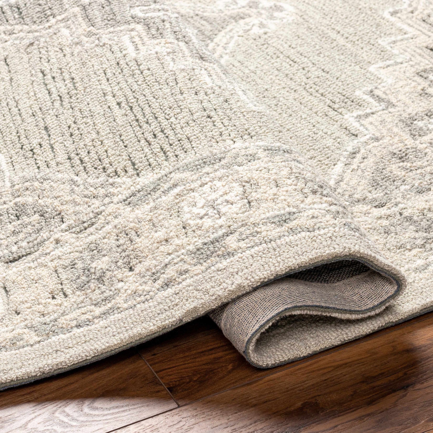 Nani Gray Wool Blend Area Rug - Clearance - Ornate Home