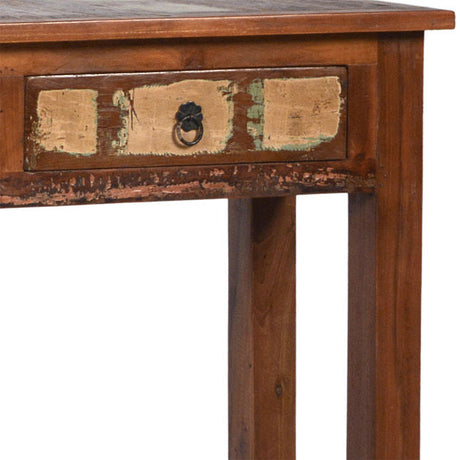 Nantucket Antique Wood 3-Drawer Console Table - Ornate Home