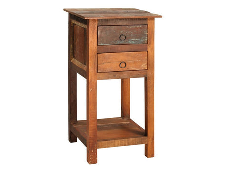 Nantucket Antique Wood Lamp Table - Ornate Home