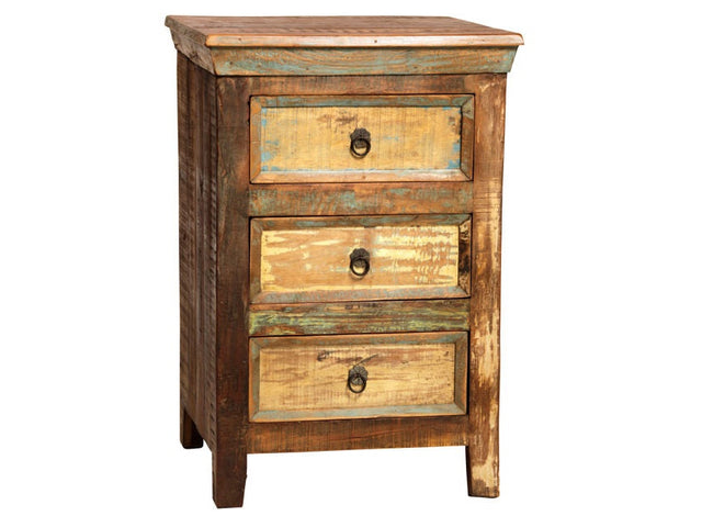 Nantucket Antique Wood Nightstand - Ornate Home