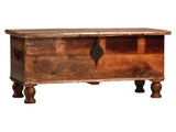 Nantucket Antique Wood Sealed Blanket Box - Ornate Home