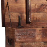 Nantucket Antique Wood Sealed Blanket Box - Ornate Home