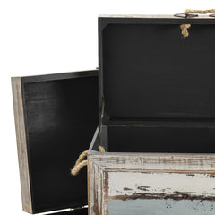 Nantucket Brown/Blue 3-Piece Trunks - Ornate Home