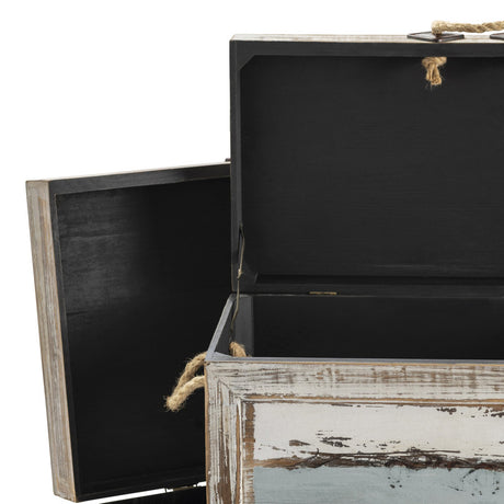 Nantucket Brown/Blue 3-Piece Trunks - Ornate Home