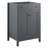 Nantucket Gray 24" Bathroom Vanity Cabinet (Sink Basin Not Included) - Ornate Home