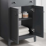 Nantucket Gray 24" Bathroom Vanity Cabinet (Sink Basin Not Included) - Ornate Home