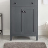 Nantucket Gray 24" Bathroom Vanity Cabinet (Sink Basin Not Included) - Ornate Home