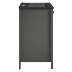 Nantucket Gray/Black 24" Bathroom Vanity - Ornate Home