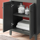 Nantucket Gray/Black 24" Bathroom Vanity - Ornate Home