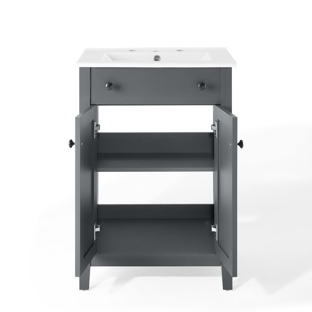 Nantucket Gray/White 24" Bathroom Vanity - Ornate Home