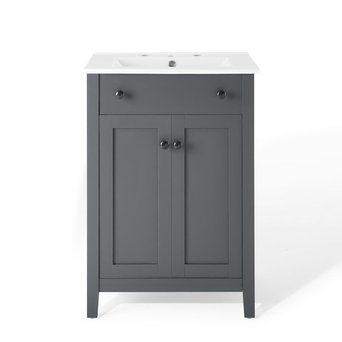 Nantucket Gray/White 24" Bathroom Vanity - Ornate Home