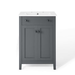 Nantucket Gray/White 24" Bathroom Vanity - Ornate Home
