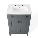 Nantucket Gray/White 24" Bathroom Vanity - Ornate Home