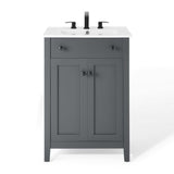 Nantucket Gray/White 24" Bathroom Vanity - Ornate Home