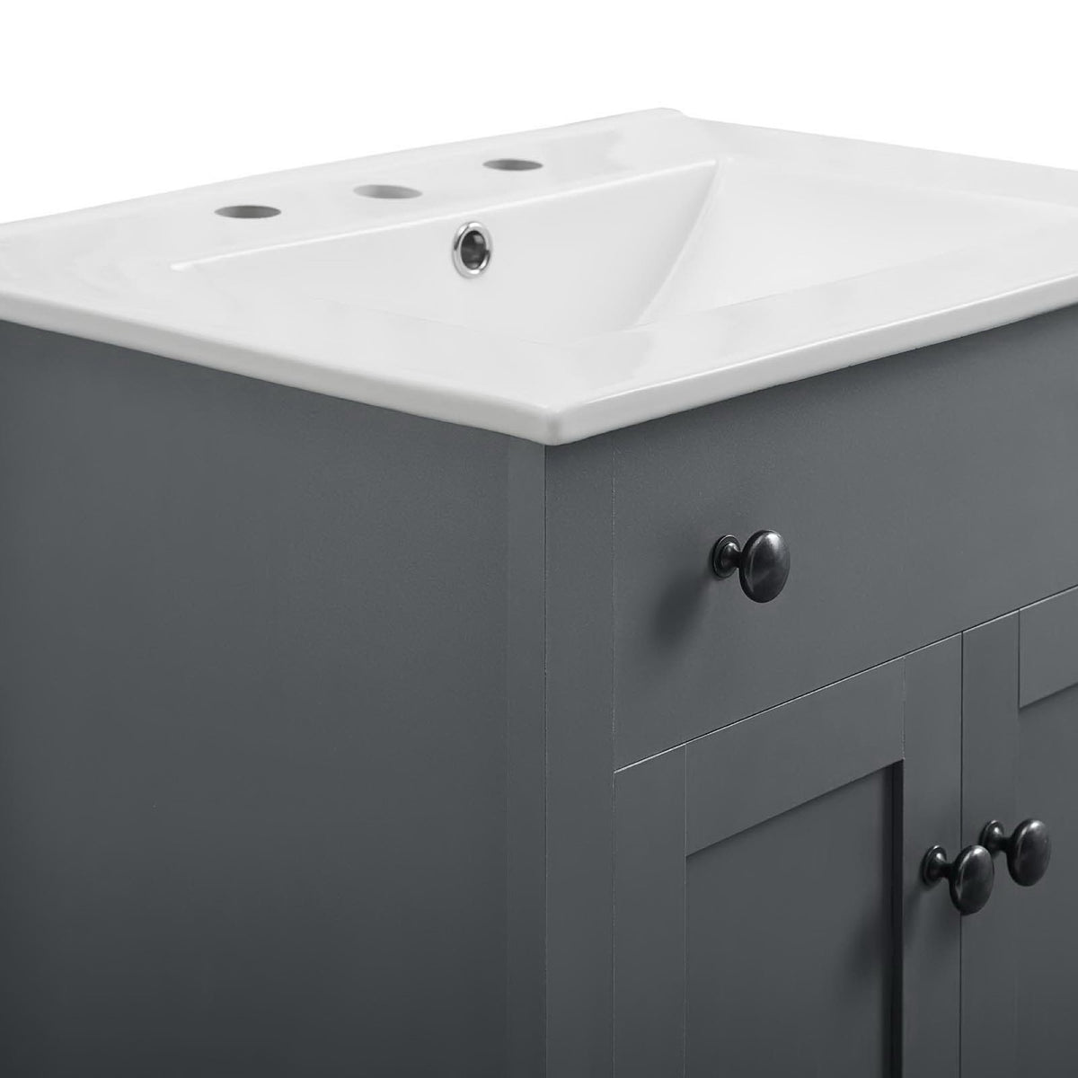 Nantucket Gray/White 24" Bathroom Vanity - Ornate Home