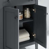 Nantucket Gray/White 24" Bathroom Vanity - Ornate Home