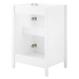 Nantucket White 24" Bathroom Vanity Cabinet (Sink Basin Not Included) - Ornate Home