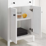 Nantucket White 24" Bathroom Vanity Cabinet (Sink Basin Not Included) - Ornate Home