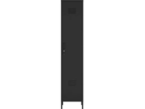 Naomi 15" Single Locker Storage Cabinet in Black - Ornate Home