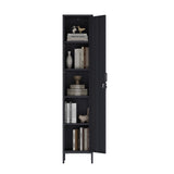 Naomi 15" Single Locker Storage Cabinet in Black - Ornate Home