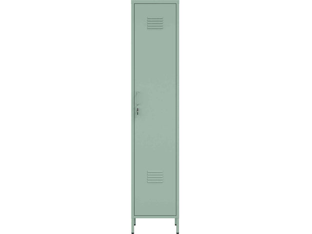 Naomi 15" Single Locker Storage Cabinet in Green - Ornate Home