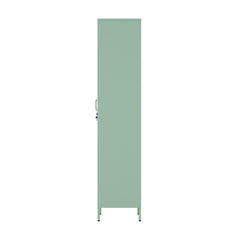 Naomi 15" Single Locker Storage Cabinet in Green - Ornate Home