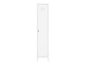 Naomi 15" Single Locker Storage Cabinet in White - Ornate Home