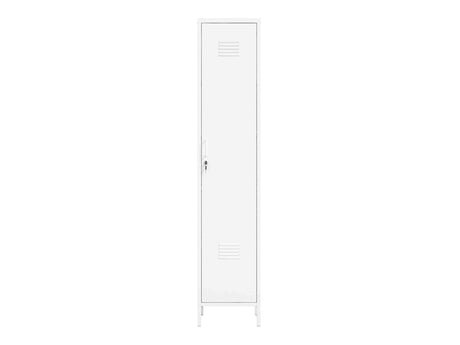 Naomi 15" Single Locker Storage Cabinet in White - Ornate Home