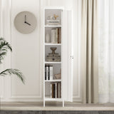 Naomi 15" Single Locker Storage Cabinet in White - Ornate Home