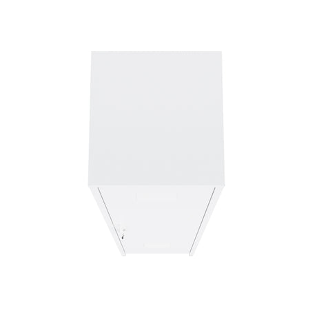 Naomi 15" Single Locker Storage Cabinet in White - Ornate Home
