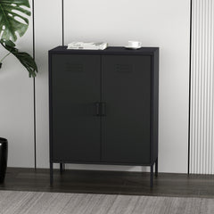 Naomi 31.5" Accent Cabinet in Black - Ornate Home