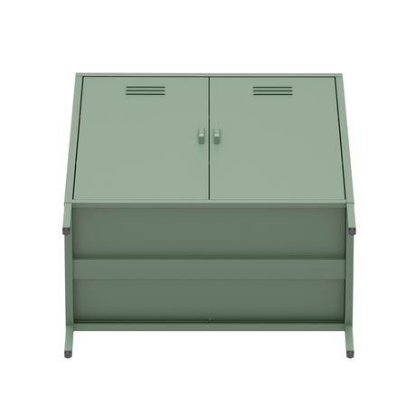 Naomi 31.5" Accent Cabinet in Green - Ornate Home