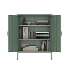 Naomi 31.5" Accent Cabinet in Green - Ornate Home