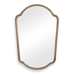 Naomi Antique Brass Mirror - Ornate Home