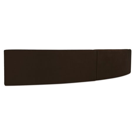 Naomi Dark Brown 2 Piece Concave Modular Sectional - Ornate Home