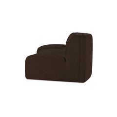 Naomi Dark Brown 2 Piece Concave Modular Sectional - Ornate Home
