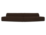 Naomi Dark Brown 2 Piece Convex Modular Sectional - Ornate Home