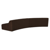 Naomi Dark Brown 2 Piece Convex Modular Sectional - Ornate Home