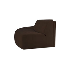 Naomi Dark Brown 2 Piece Convex Modular Sectional - Ornate Home
