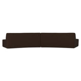 Naomi Dark Brown 2 Piece Convex Modular Sectional - Ornate Home