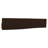 Naomi Dark Brown 2 Piece Wave Modular Sectional - Ornate Home