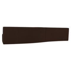 Naomi Dark Brown 2 Piece Wave Modular Sectional - Ornate Home