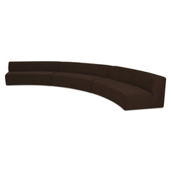 Naomi Dark Brown 3 Piece Concave Modular Sectional - Ornate Home