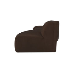 Naomi Dark Brown 3 Piece Wave Modular Sectional - Ornate Home