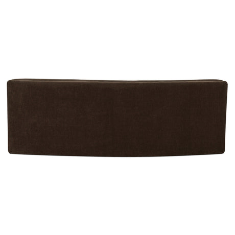 Naomi Dark Brown Concave Sofa - Ornate Home