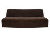 Naomi Dark Brown Convex Sofa - Ornate Home