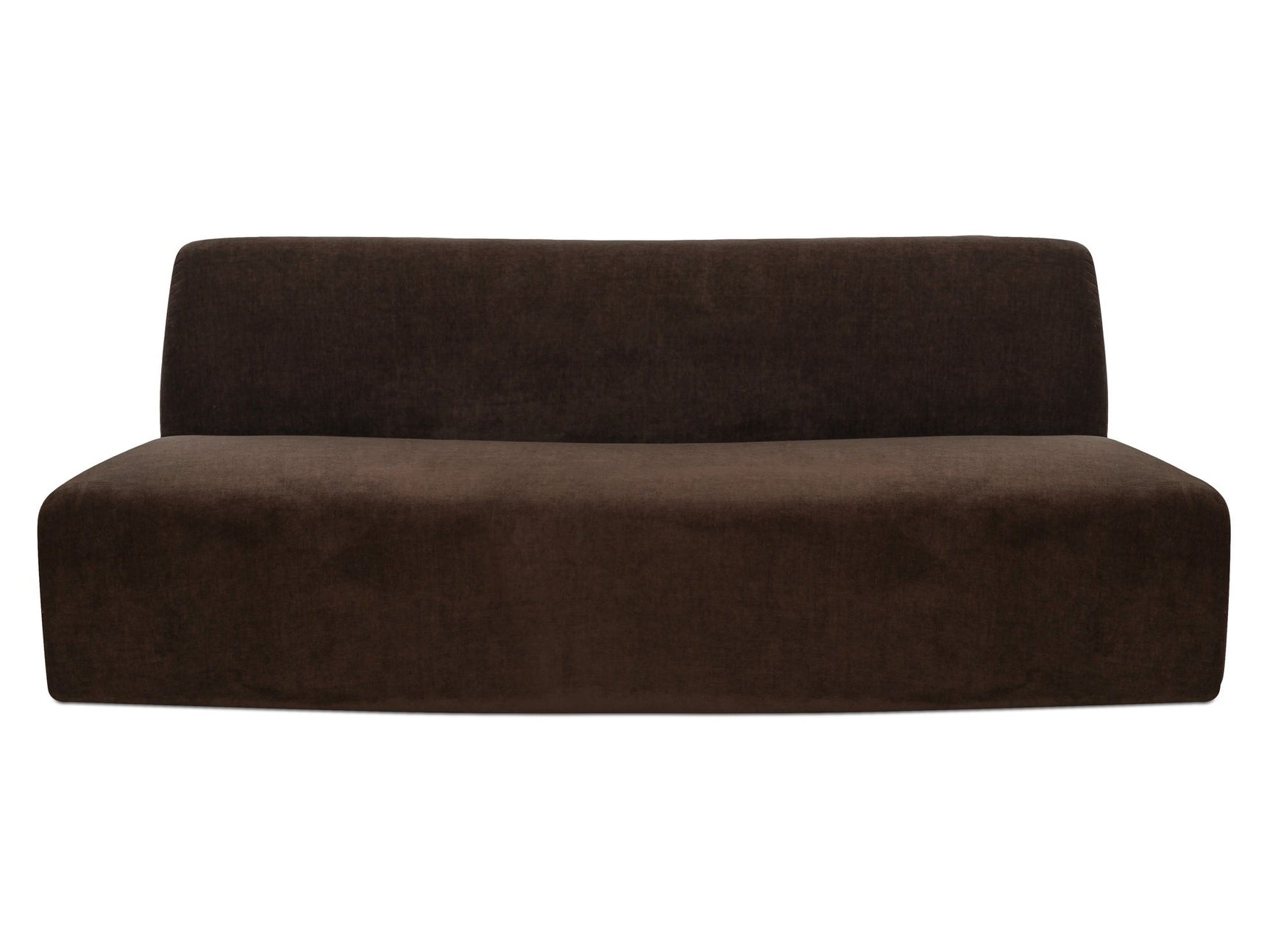Naomi Dark Brown Convex Sofa - Ornate Home