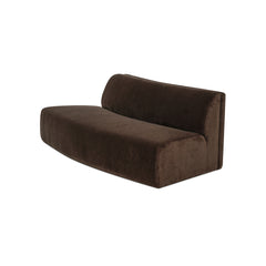 Naomi Dark Brown Convex Sofa - Ornate Home