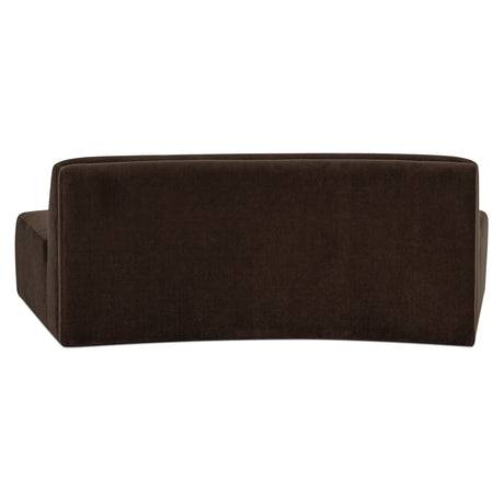 Naomi Dark Brown Convex Sofa - Ornate Home