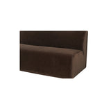 Naomi Dark Brown Convex Sofa - Ornate Home